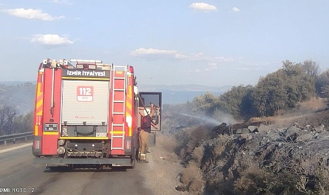 İzmir itfaiye ekipleri Dikili’deki orman yangınına müdahale etti – GÜNDEM