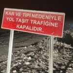 Kara kış fena vurdu! Ekipler yol girişine ‘taşıt trafiğine kapalıdır’ tabelası astı